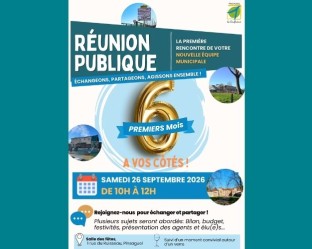 R&eacute;union publique des 6 mois