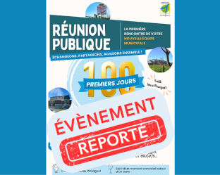 R&eacute;union publique des 100 jours - Report 