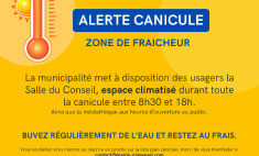 Mise &agrave; disposition de la salle du conseil, zone climatis&eacute;e