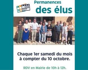 pr&eacute;sentation des permanences des &eacute;lus