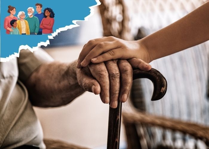 Image présentation registre personne isolée et fragile