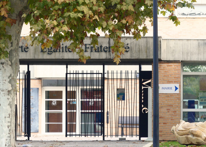 Photo de l'entrée de la Mairie de Pinsaguel